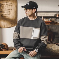 American Retro Round Neck Sweatshirt Men's 2024 Loose Street Wear Men's T-Shirt Top Men's Jacket bgt