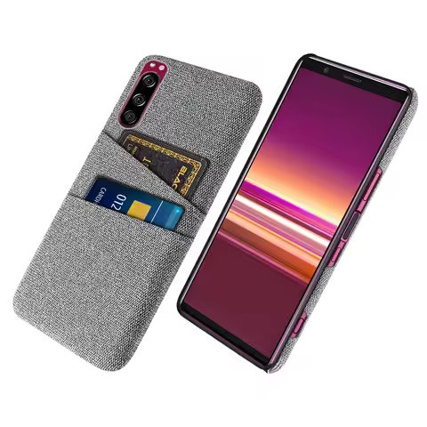 Xperia 5 For Sony Xperia 5 5II 5III Case Luxury Fabric Dual Card Phone Cover For Sony Xperia 5 II 5i