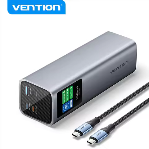 Vention Power Bank 140W 27000mAh Portable PD External Battery PowerBank 100W for Macbook Pro iPad iP