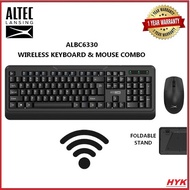 Altec Lansing ALBC6330 Wireless Keyboard Mouse Combo Splash Proof for PC Desktop Laptop