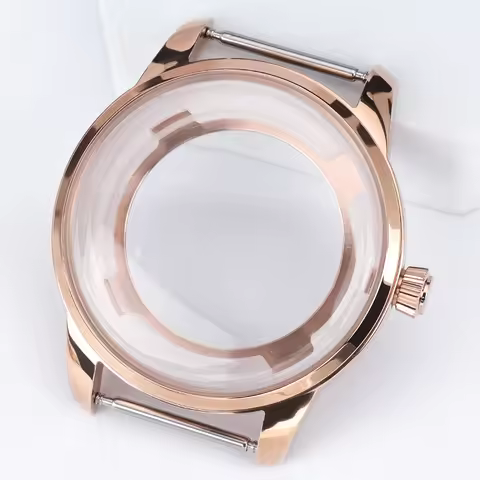 40MM 33MM Rose Gold Cocktail Time Mineral Bubble Glass Presage Case for Seiko NH34 NH38 4R 7S26 Watc