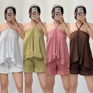 Aifa Stripes Terno Backless
