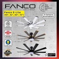 FANCO E-Lite DC Motor Ceiling Fan with 3 Tone LED Light Kit and Remote Control | Installation Av