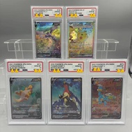 Psa10 DIY PTCG Rating Card Collection Cards PIKACHU MACHAMP DRAGONITE Copy 10Points Rating Card Anim