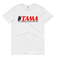 Summer hot selling men TAMA Drum music equipment logo T-shirt