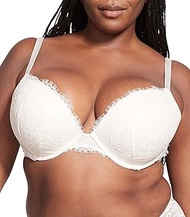 Lace Push-Up Bra, Coconut White, 34DD
