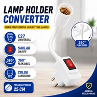 E27 Lamp Converter Fitting Plus Itami FS-25 Lamp Holder Switch E 27 Converter Fitting