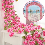 Dualswish1.7/1.85 m Air Conditioning Pipes Wrapped with Flower Vines Heating Decoration Obstructed S