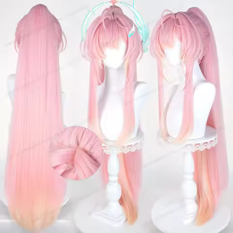 Aemeath Cosplay Wig 90cm Long Women Wigs Anime Wuwa Cosplay Wig Halloween Heat Resistant Synthetic H