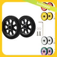 MUQZI Folding Bike Easy Wheel Ceramics Bearing Easy Wheel for Brompton Folding Bike Upgraded Widened Easy Wheel