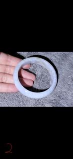 全新 天然翡翠 A玉 手鈪 玉鐲 紫 + 藍