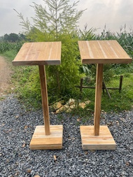 แท่นวางเมนู ป้ายวางเมนู เสาวางเมนูหน้าร้านอาหาร ร้านคาเฟ่ สแตนวางเมนู MENU STAND WOOD เมนูสแตนไม้ ขา