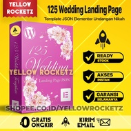 125 WEDDING LANDINGPAGE JSON Elementor - Template Website Undangan Pernikahan Wordpress Elementor