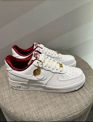 👟 「Brand New」Nike Air Force 1'07 Low 40週年限定 小金幣 板鞋 白金紅 男女款