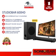 SONICGEAR STUDIOBAR 600HD WITH DSP TECHNOLOGY ( AUX / OPTICAL FIBER / HDMI [ARC] / BLUETOOTH ) - 1 Y