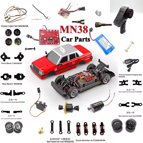 MN38 MN38TAX MN-68 RC Drift Remote Control Car Parts Original Universal Circuit Board Light Board C 