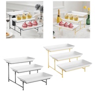 [szxflie2kt] 3 Tier Serving Stand Fruit Dessert Presentation Tiered Serving Tray Cupcake Tier Stand 