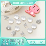 crocs jibbitz set jibbitz for crocs girl jibbitz crocs Floral Sole PVC Transparent Tapered Buckle Sh