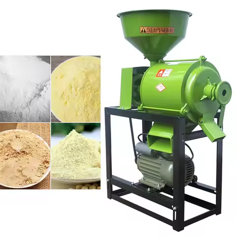 2.2KW/3KW Flour machine, fine flour, wheat bran diversion, corn and beans, household small milling m