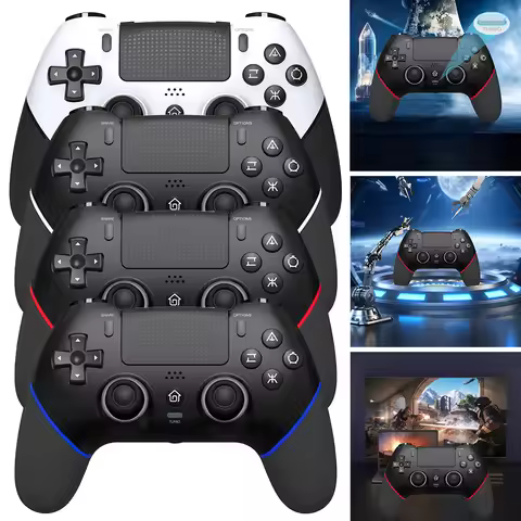 Wireless Controller 6 Axis Gyro Bluetooth-Compatible Gaming Controller Macros Turbo Dual Vibration f