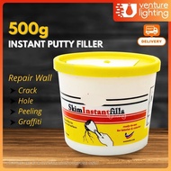 500G Instant Putty Filler Fill Holes Quick Drying Wall Crack Gap Dempul Dinding Batu Plaster Partition White Lubang