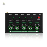 HOTProfessional 4 Channel Mini Audio Mixer Sound Mixer Line Mixer Small Audio Mixer for Club Bar