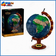 21332 The Globe Building Blocks Educational World Globe Model Construction Toy for Boys Girls Kids A