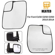 For Ford E150 E250 E350 E-150 E-250 E-350 2010-2014 1Pc Left/Right With Heated Side Mirror Glass