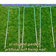 U-shaped ground nail, outdoor greenhouse fixed nail, metal galvanized diagonal pointed tent nail, U-