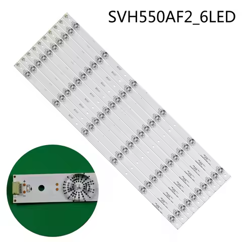 Kit 10pcs 6LED LED Backlight strips For Hisense LTDN55K321 UB55EC591 LC-55N6000U SVH550AF2 LTDN55K32