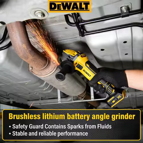 DEWALT DCG409 20V Cordless Angle Grinder, Brushless Motor 9000RPM 125mm Portable Cutting & Polishing