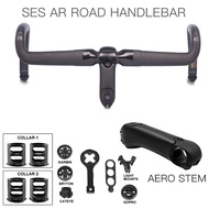 Enve AERO Road carbon fiber road mtb carbon fiber bicycle handlebar and stem adjust 3 degree with computer mounts