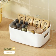 Organizer Box hg White Medium - Multipurpose White Pantry Storage Box Plastic Food Container