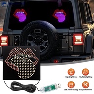 【OMALL】 Car LED Decorative Light Rear Window Warning Light Devil Eye Atmosphere Light Auto Decoratio