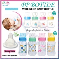 PP Feeding Wide Neck Bottle Baby Bottle Botol Susu Bayi - BPA FREE botol susu kepala besar 5oz /11oz