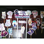 Gacha life cake decoration topper