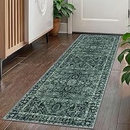 KOZYFLY Runners for Hallways 2x5 Ft Washable Kitchen Runner Rug Boho Runner Rug for Entryway Indoor 