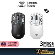 AULA SC580X Gaming Mouse 3 Mode 2.4G USB Bluetooth Wireless Mouse 10000DPI Lightweight Computer