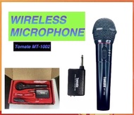Microphone Wireless TOMATE MT-1002 - Mic Wireless dan Kabel (bisa digunakan tanpa kabel (Wireless) bisa juga dengan kabel )