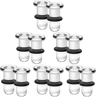 14G-00G Solid Acrylic Flat Tops Gauges for Ears Gauges Plugs with O-Rings Single Flare Gauge Stretch