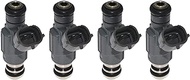 Fuel Injector Nozzle for Nissan Murano Z50 VQ35DE 3.5L V6, 1/4PCS Fuel Injector Nozzle FBJC101/16600-AE060,4PCS