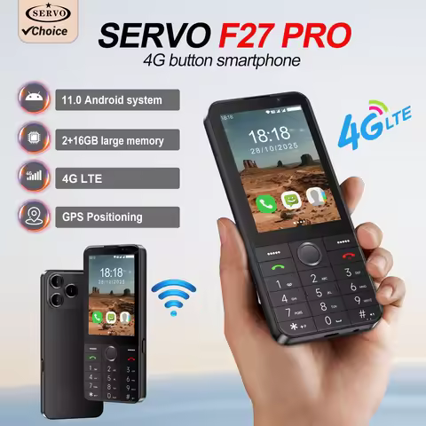 SERVO F27 PRO 4G Button Smartphone 3.5" Touch Display Speed Dial Dual SIM Card Android Smart Phone W