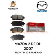 MAZDA 2 DE DH 2007 【 FRONT DISC BRAKE PAD 】** SCHMACO **