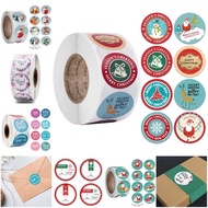 Roll of 500 decal stickers D3.8cm Thank you, Christmas super cheap