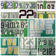 [Nameset] Hot pressed printed football jersey name collection