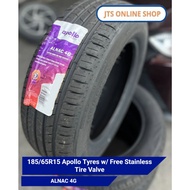 185/65R15 Apollo Tyres ALNAC 4G w/ Free Stainless Tire Valve