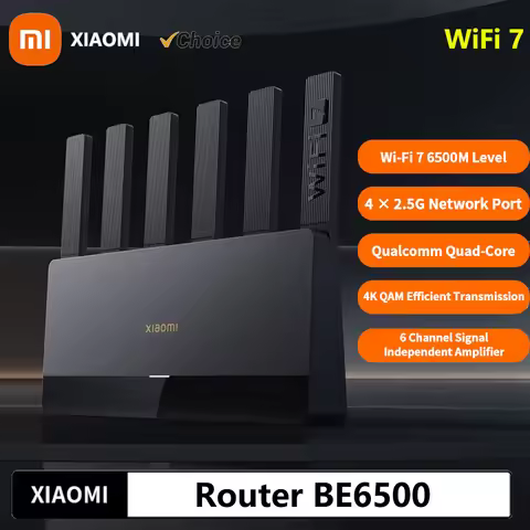 Xiaomi Router BE6500 Quad Nucleus WiFi7 6500Mbps 2.5G Ethernet Port Dual Frequency 2.4/5GHz 6 Indepe
