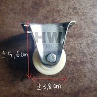 1.5 Inch Flat Nylon Wheels Fixed Rigid Wheels 1.5" DeadNilon Trolley Display Case Trolley