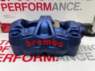 DIY本舖 brembo m50 一體鑄造 輻射卡鉗 右卡 孔距 100MM 藍底紅字