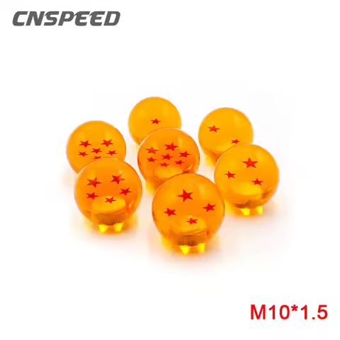 Universal M10*1.5 Anime Dragon Series 1-7 Stars Balls Gear Shift Knob 54mm Manual Transmission Orang